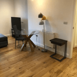 Some of the apartments, we carried out the installation of OAK NATURAL MAT 3S 5G 24 Finnish engineered wooden floorings.