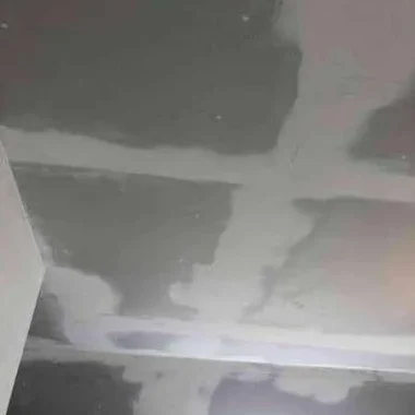 New ceilings are plastered and skimmed down, awaiting to be painted