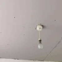 New plasterboard ceilings are installed in all rooms