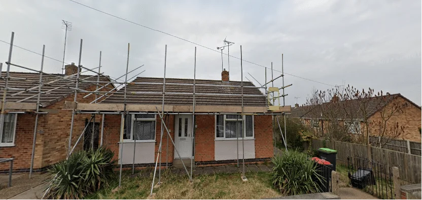Residential extension under construction