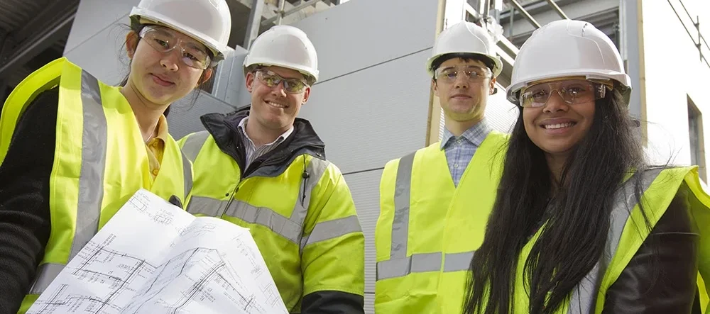 Construction team in London